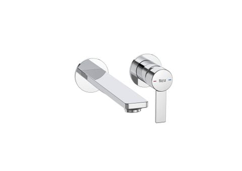Vòi chậu rửa gắn tường, chưa bao gồm bộ xã, cần đặt kèm van âm A5E3503C0N, hiệu ROCA, dòng Targa, màu chrome - A5A355FC0N
