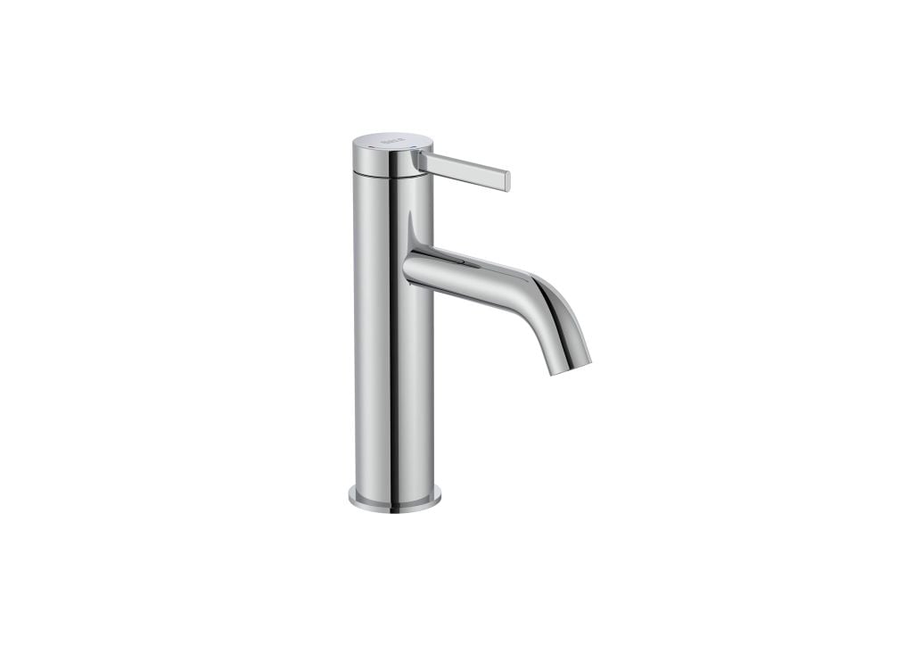 Vòi chậu rửa nóng lạnh thấp 1 lỗ, gồm bộ xả, hiệu ROCA, dòng ONA, màu chrome - A5A3A9EC0N