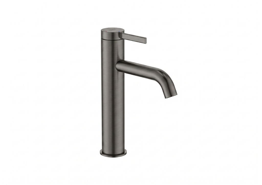 Vòi chậu rửa nóng lạnh trung 1 lỗ, gồm bộ xả, hiệu ROCA, dòng ONA, màu titanium black - A5A3C9ECN0