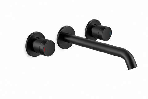 Vòi âm tường 3 lỗ, hiệu Roca, màu  Matt black, A5A479ENB0