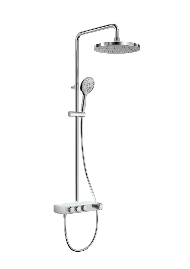 Bộ cây sen nhiệt độ liền thân, 2 chức năng, hiệu ROCA, dòng INDEX-T, màu chrome - A5A9J09C0N