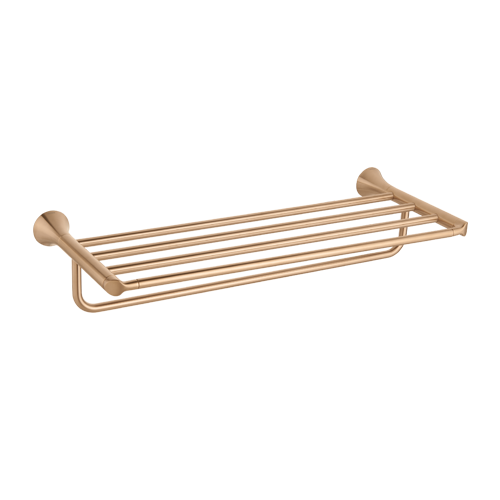 Kệ để khăn kết hợp thanh treo, màu BZG, hiệu Moen, chất liệu Đồng, kích thước 657.5x259x130mm