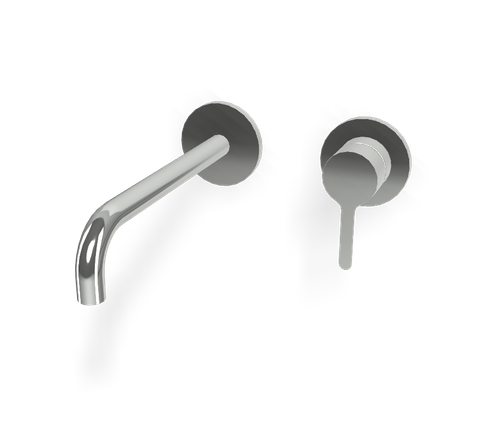 Vòi chậu 2 lỗ gắn tường  gồm xả nhấn, hiệu FIMA, dòng Snap, màu CHROME, F3121WLX9CR