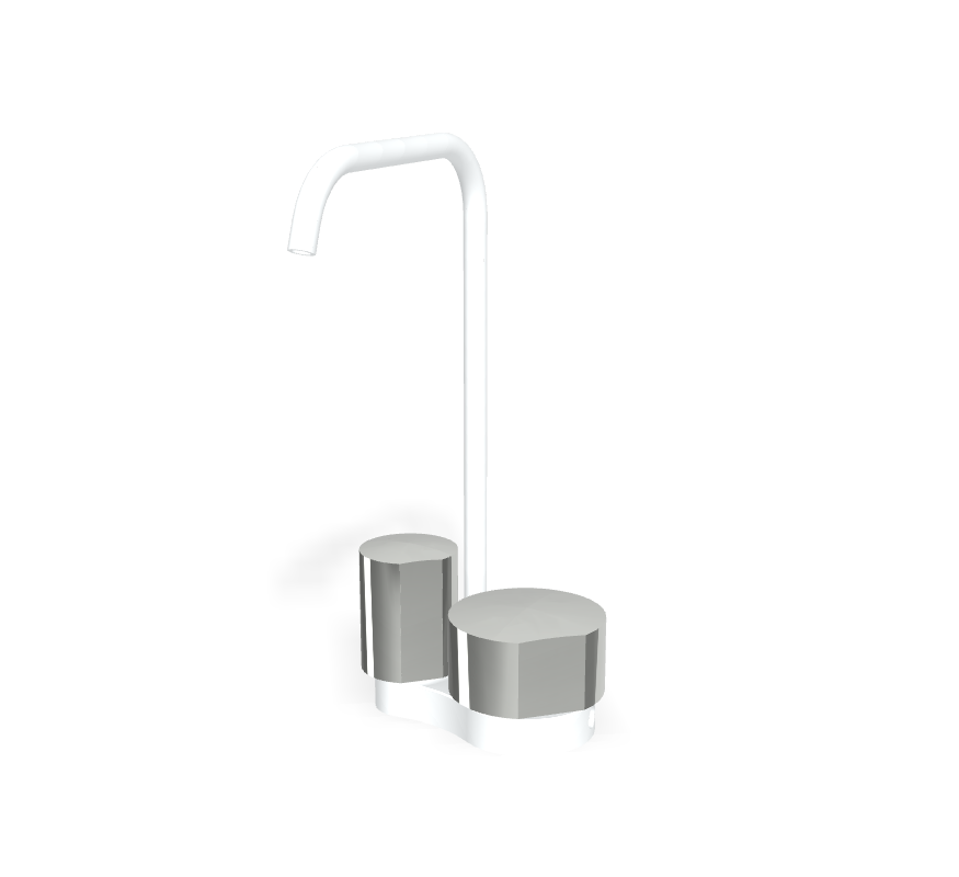 Vòi chậu nóng lạnh, hiệu FIMA, dòng So, màu WHITE MATT, F3171ABS