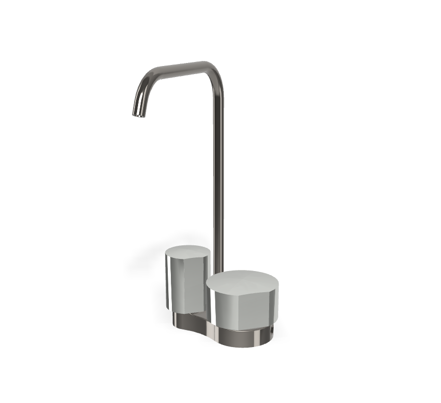 Vòi chậu nóng lạnh, hiệu FIMA, dòng So, màu BLACK CHROME, F3171ACN