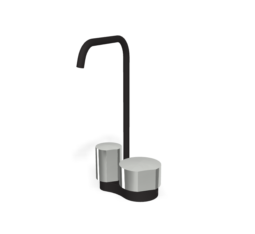 Vòi chậu nóng lạnh, hiệu FIMA, dòng So, màu BLACK MATT, F3171ANS