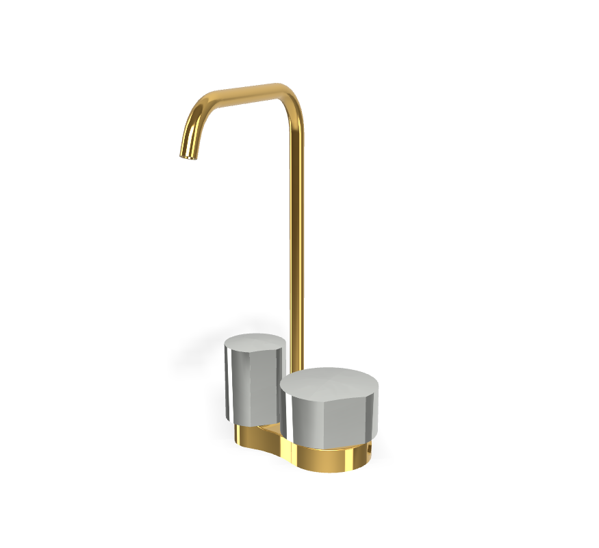 Vòi chậu nóng lạnh, hiệu FIMA, dòng So, màu GOLD, F3171AOR