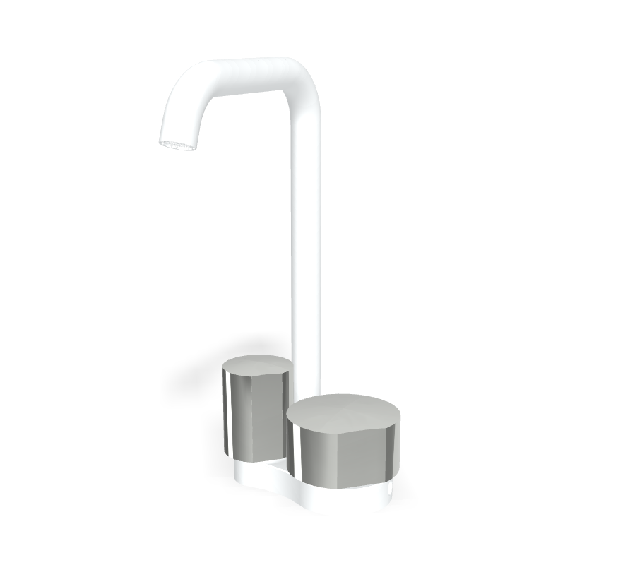 Vòi chậu nóng lạnh, hiệu FIMA, dòng So, màu WHITE MATT, F3171BBS