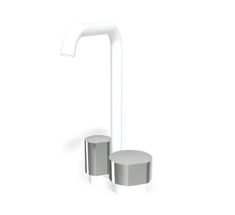 Vòi chậu nóng lạnh, hiệu FIMA, dòng So, màu WHITE MATT, F3171BBS