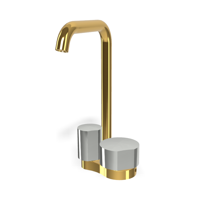 Vòi chậu nóng lạnh, hiệu FIMA, dòng So, màu GOLD