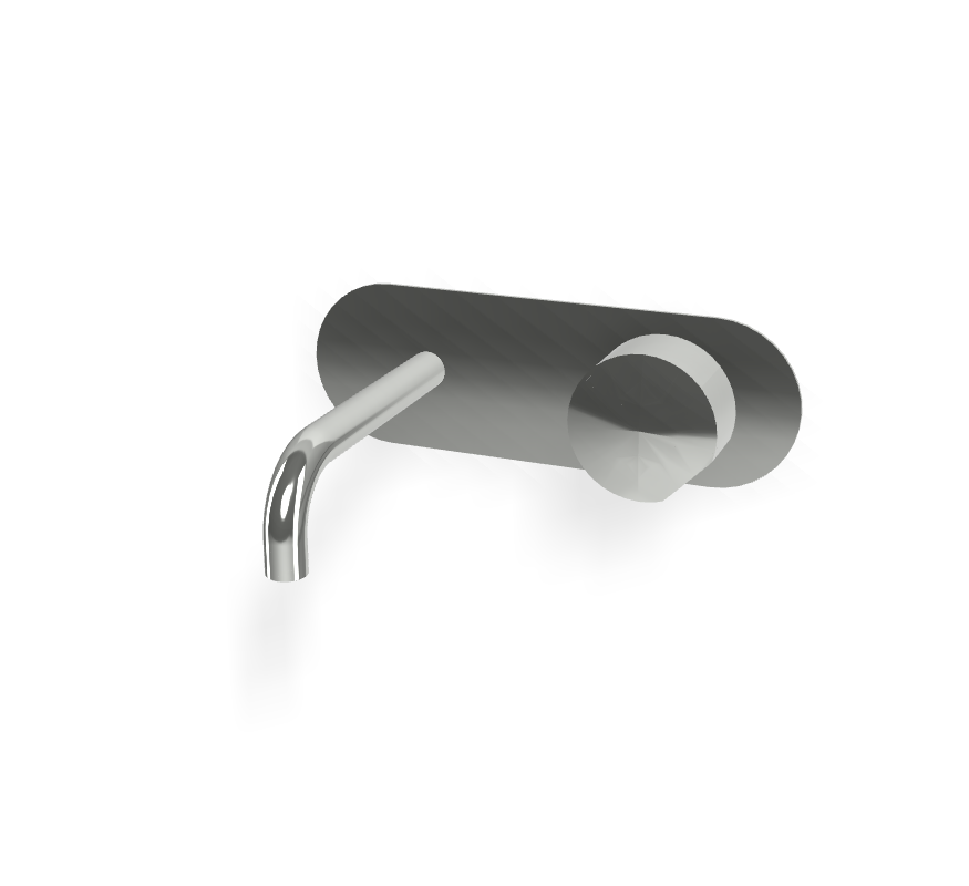 Vòi chậu nóng lạnh 2 lỗ gắn tường, hiệu FIMA, dòng So, màu CHROME, F3171WX5CR