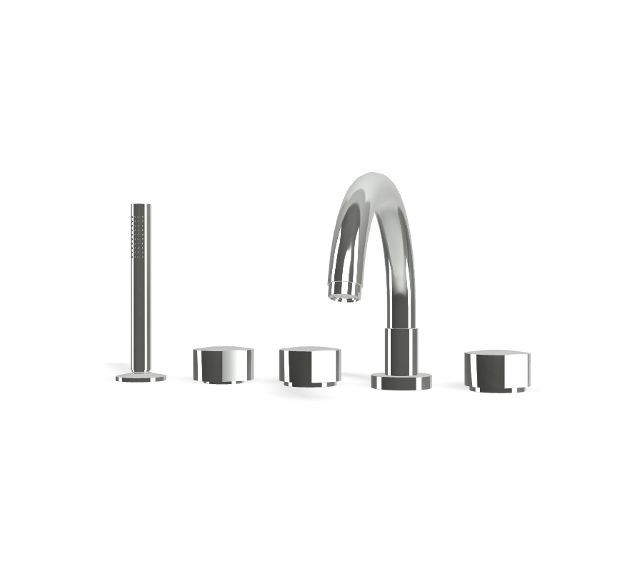 Vòi xả bồn 5 lỗ gắn thành, hiệu FIMA, dòng So, màu CHROME, F3174CR