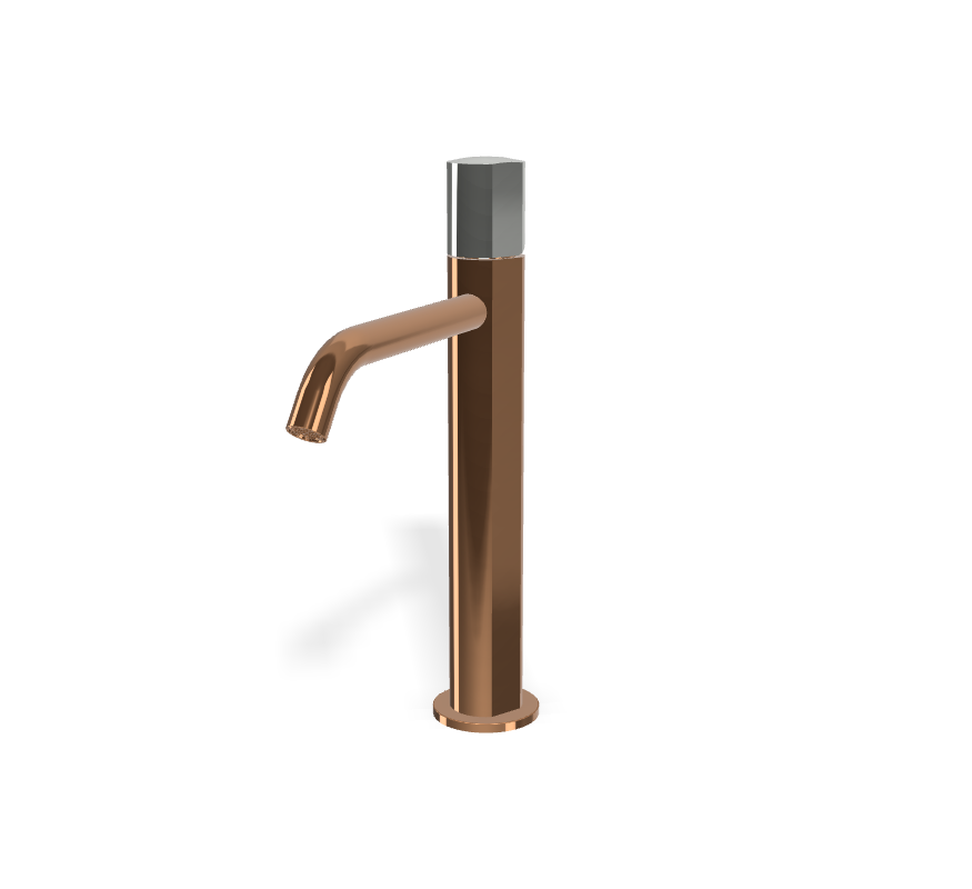 Vòi chậu cao nóng lạnh 1 lỗ, hiệu FIMA, dòng So, màu AMBER BRONZE,F3181/HZL