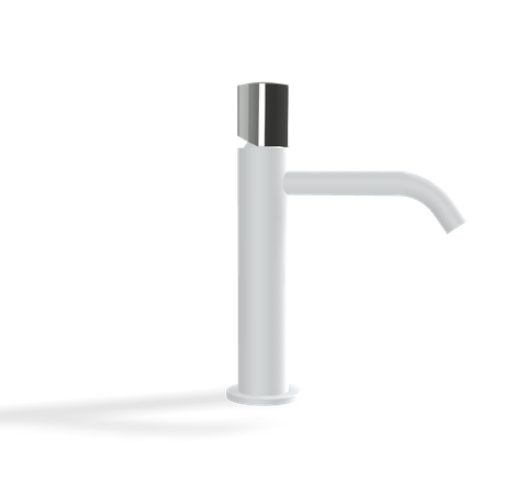 Vòi chậu trung nóng lạnh 1 lỗ, hiệu FIMA, dòng So, màu WHITE MATT, F3181BS