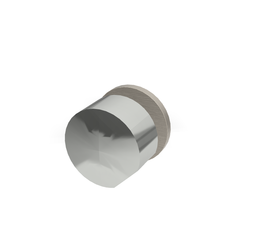 Mặt nạ điều khiển van âm tường 1 chức năng, hiệu FIMA, dòng So, màu BRUSHED NICKEL, F3183N1SN
