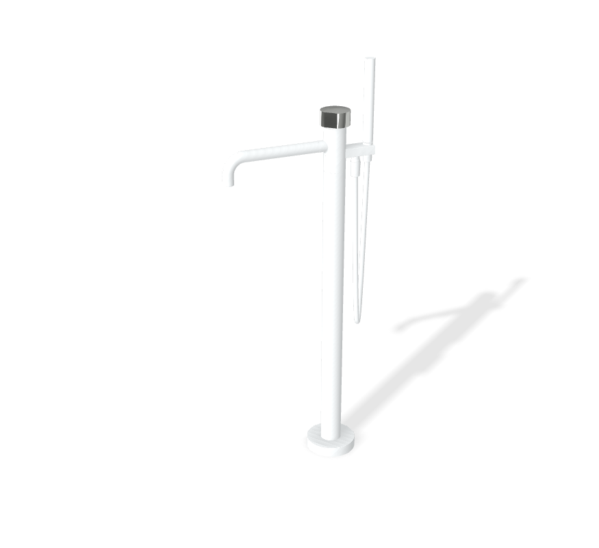 Vòi xả bồn đặt sàn , hiệu FIMA, dòng So, màu WHITE MATT, F3184/4NBS