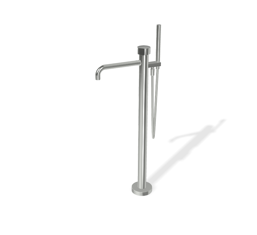 Vòi xả bồn đặt sàn, hiệu FIMA, dòng So, màu CHROME, chất liệu Đồng, F3184/4NCR3mm