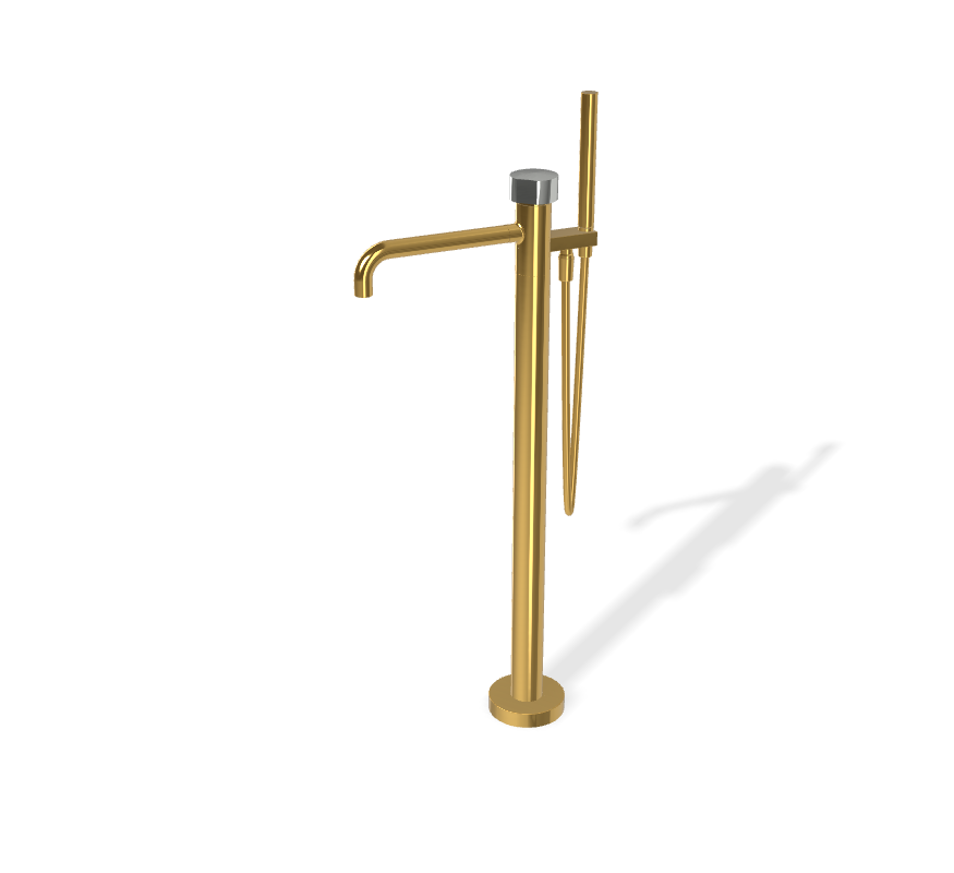 Vòi xả bồn đặt sàn, hiệu FIMA, dòng So, màu GOLD, F3184/4NOR