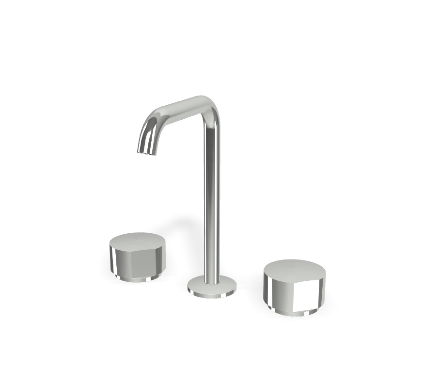 Vòi chậu 3 lỗ nóng lạnh, hiệu FIMA, dòng So, màu CHROME, F3191BCR