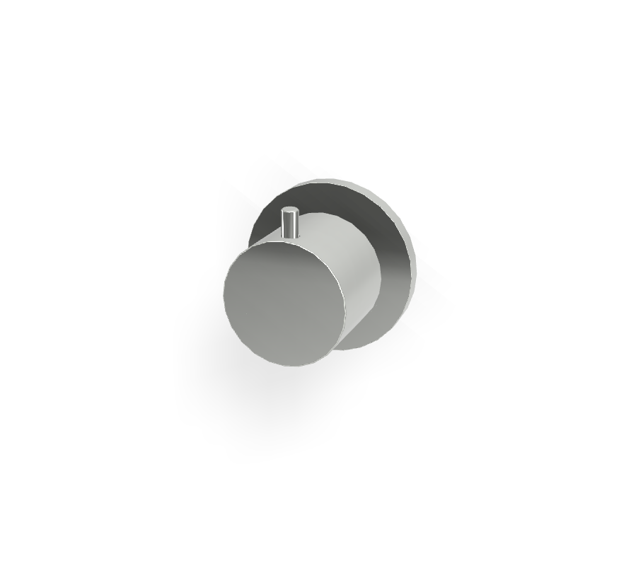 Tay gạt điều khiển tròn 2 chức năng, hiệu FIMA, dòng So, màu CHROME, F3233N2CR