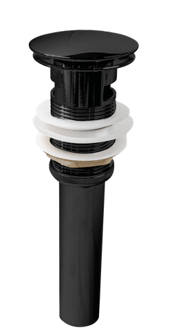 Nhấn xả lavabo có xả tràn, màu Black, chất liệu Đồng, hiệu Trevi HB8126BL.