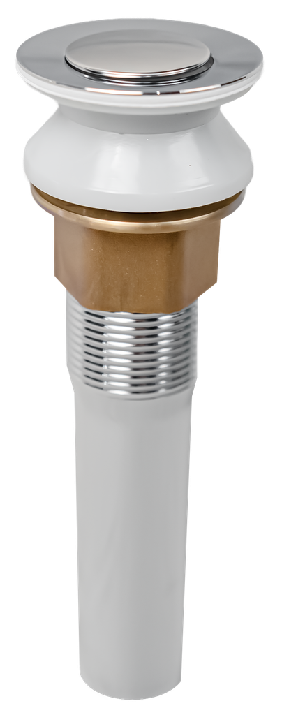 Nhấn xả lavabo có xả tràn, màu Chrome, chất liệu Đồng, hiệu Trevi HJ830.