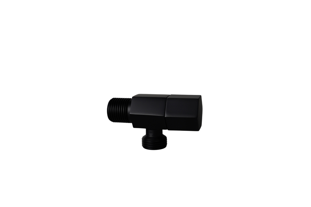 Van góc 1 đường nước dành cho lav or bàn cầu, màu đen, hiệu Trevi KBVG01BL.