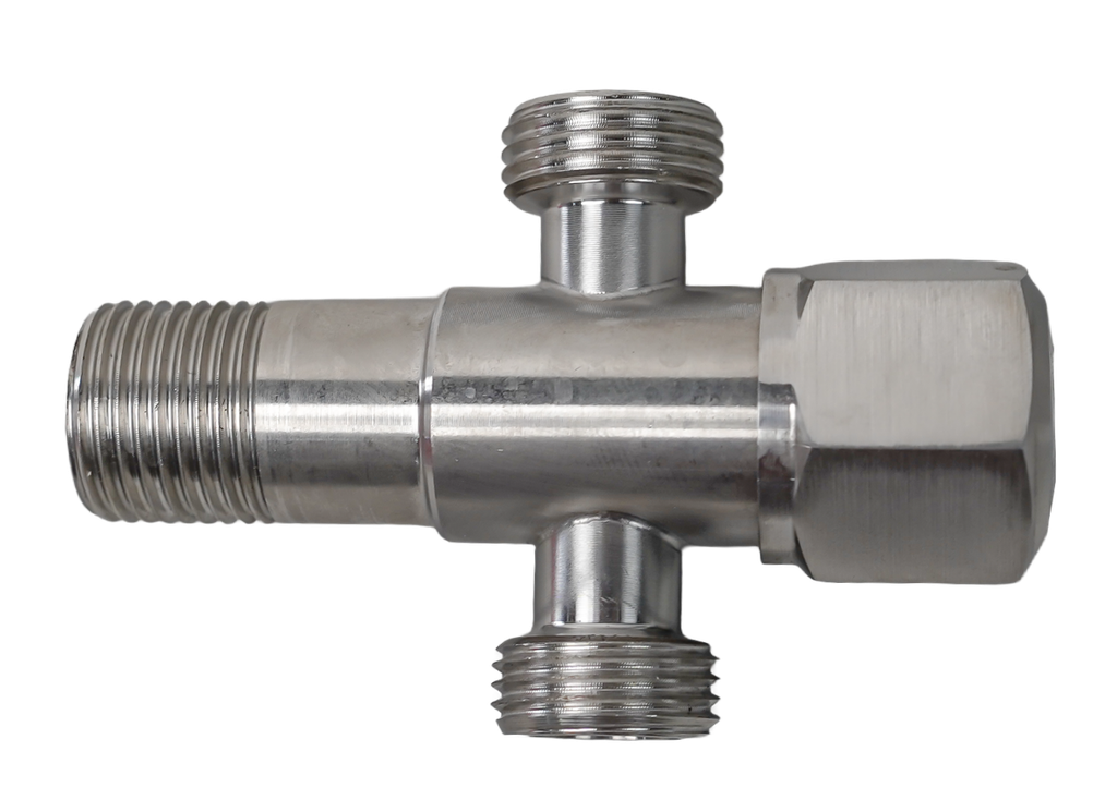 Van khóa chữ T, màu steel, chất liệu thép, hiệu Trevi KBVT01