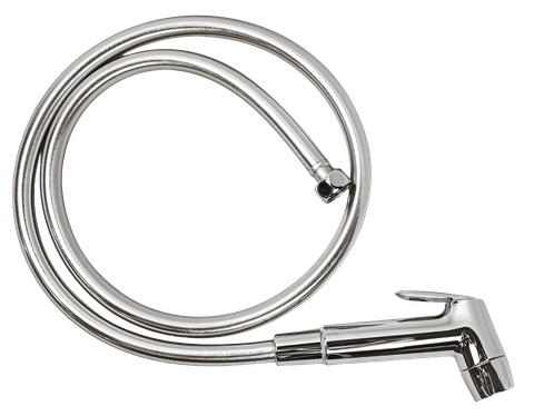 Dây xịt( dây trơn), màu Chrome, chất liệu nhựa, hiệu Trevi KBX02AC.