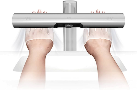 Máy sấy tay, 2 in 1( sấy kết hợp rửa) , màu Polished, chất liệu thép, hiệu Trevi KVNA40120