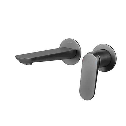 Vòi lavabo 2 lỗ gắn tường (chưa gồm phần âm UR3000), dòng LUMI, màu Chrome, hiệu Moen, chất liệu Đồng, kích thước 173x201x129mm