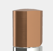 Núm điều khiển S3, hiệu FIMA, dòng So, màu BRUSHED AMBER BRONZE, S3ZS