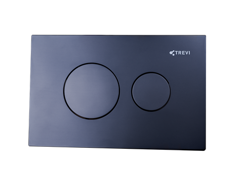 Mặt nạ nhấn xả, màu Brushed Grey, chất liệu ABS, hiệu Trevi TVA021BG