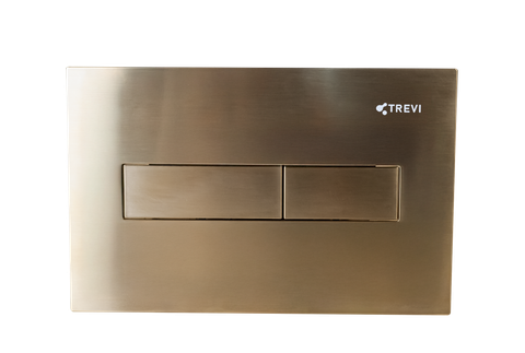 Mặt nạ nhấn xả, màu Brushed Gold, chất liệu ABS, hiệu Trevi TVA022BG