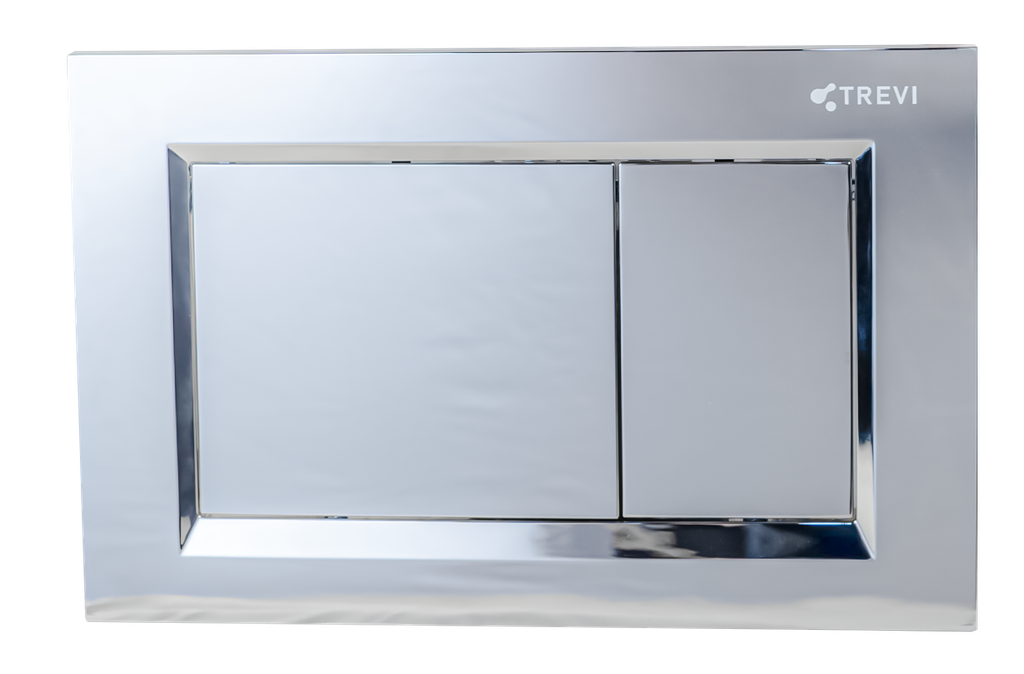 Mặt nạ nhấn xả, màu chrome, chất liệu ABS, kích thước 236*152*28.2mm, hiệu Trevi TVA029C | Trevi chính hãng | Giá tốt