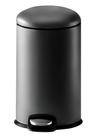 Thùng rác 5L, màu đen, chất liệu Thép không gỉ, hiệu Trevi TVDB3558B