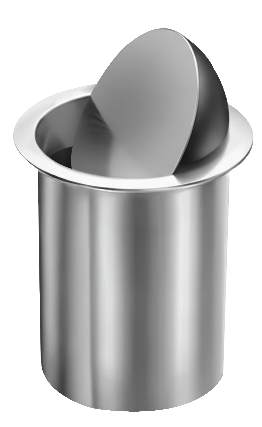 Thùng rác, màu STEEL, chất liệu Thép không gỉ, hiệu Trevi TVDBL2030S