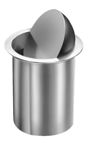 Thùng rác, màu STEEL, chất liệu Thép không gỉ, hiệu Trevi TVDBL2030S