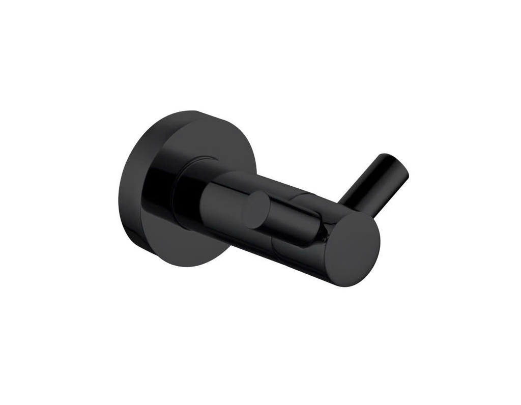 Móc áo đôi, chất liệu thép không gỉ, màu Đen, hiệu Trevi TVDH21003BL