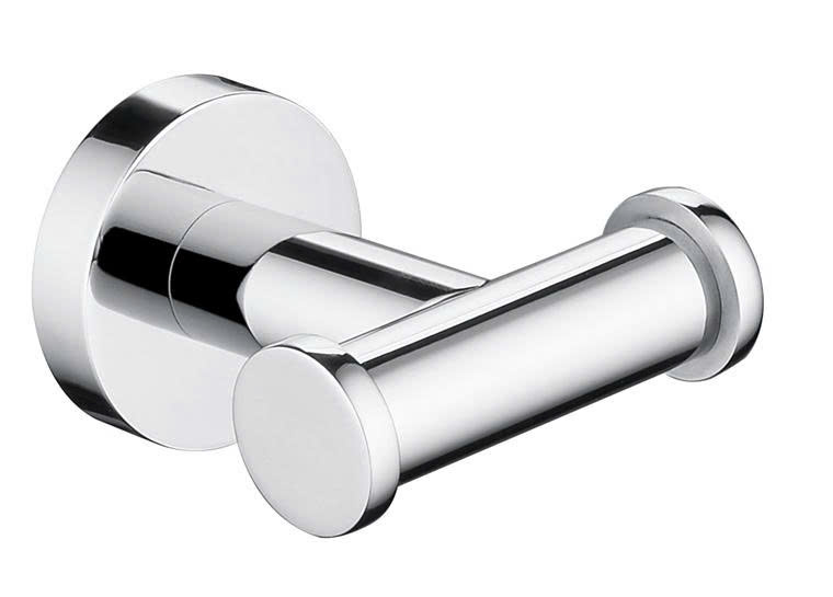 Móc áo đôi, màu CHROME, chất liệu Thép không gỉ, hiệu Trevi TVDH21008C.
