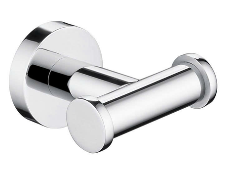 Móc áo đôi, màu CHROME, chất liệu Thép không gỉ, hiệu Trevi TVDH21008C.