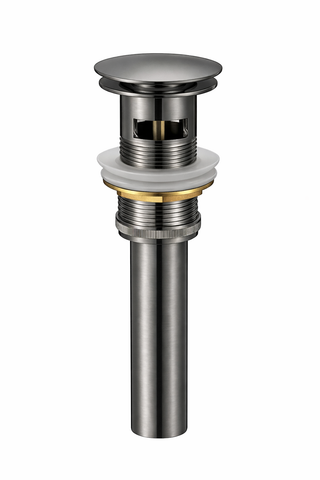 Nhấn xả lavabo có xả tràn, màu Gun metal, chất liệu Đồng, hiệu Trevi TVPU8126GM.