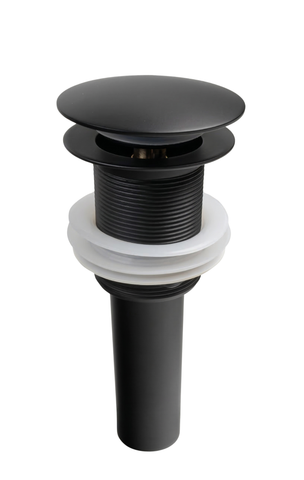 Nhấn xả lavabo không xả tràn, màu Đen, chất liệu Đồng, hiệu Trevi TVPU8127BL