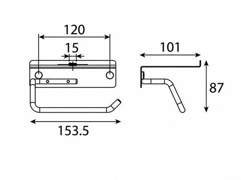 Lô giấy, có móc treo, hiệu Roca, Z816450Y15