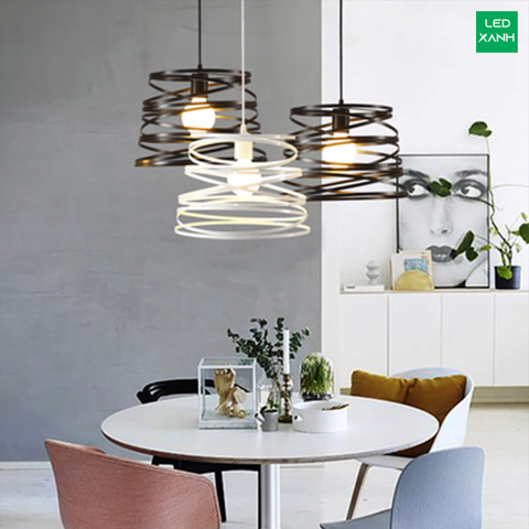 Đèn thả trần nghệ thuật dạng xoắn TH722