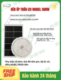  [IZU-OTR500W] Đèn ốp trần năng lượng mặt trời 500W 
