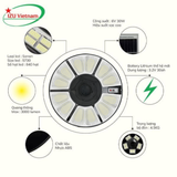  [IZU-UFO1200] Đèn năng lượng mặt trời Model UFO 1200W 