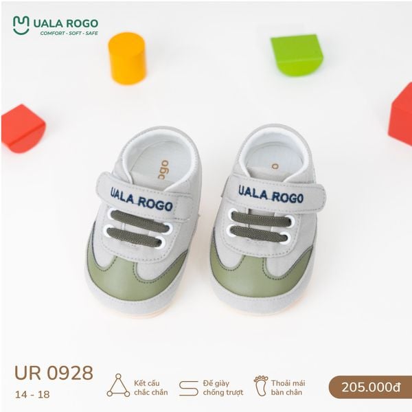  Giày Tập Đi Vải Mềm Thoáng Khí Thiết Kế Quai Dán Tiện Lợi UR 0928 