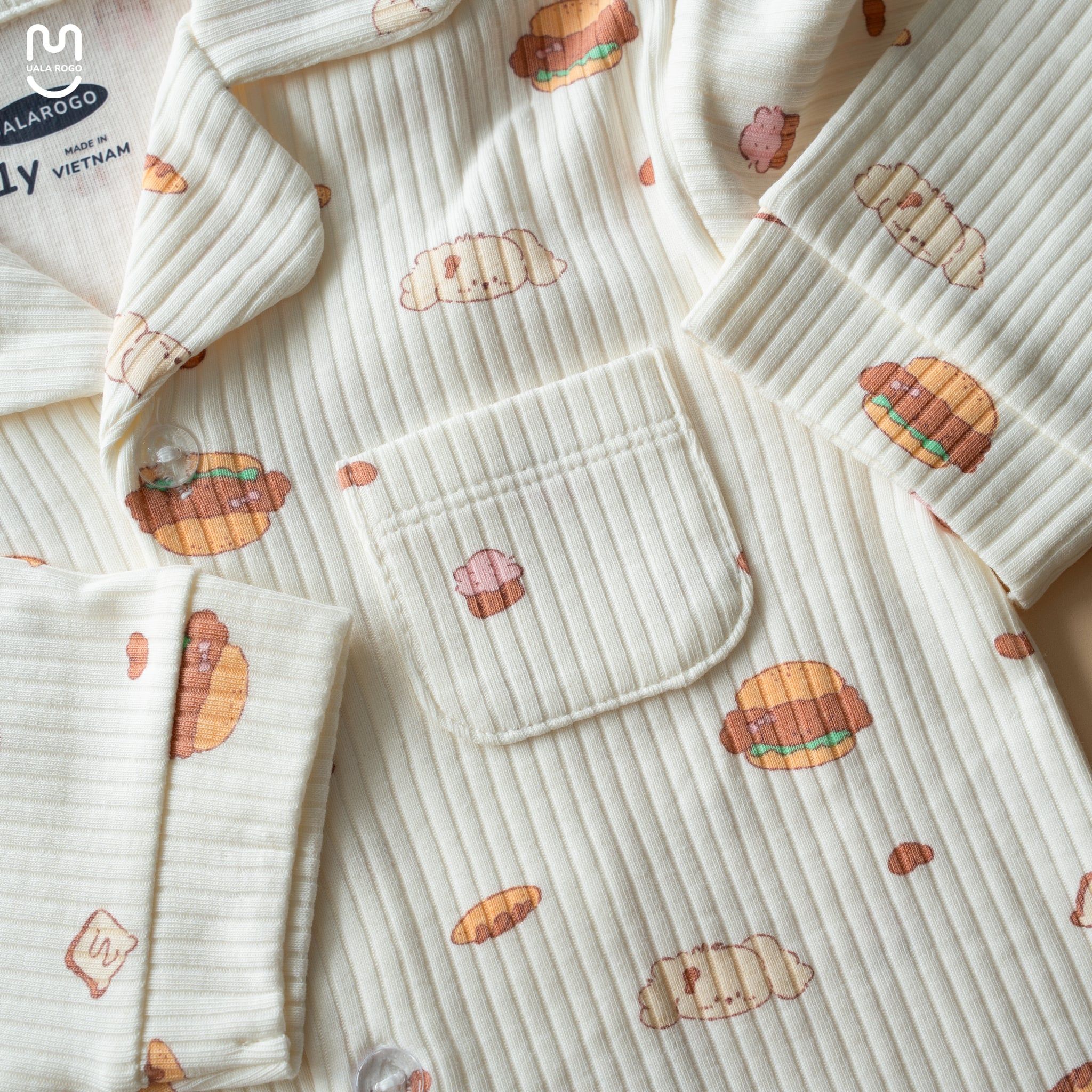  Bộ Pijamas dài tay họa tiết xinh xắn Uala Rogo UR 0549 