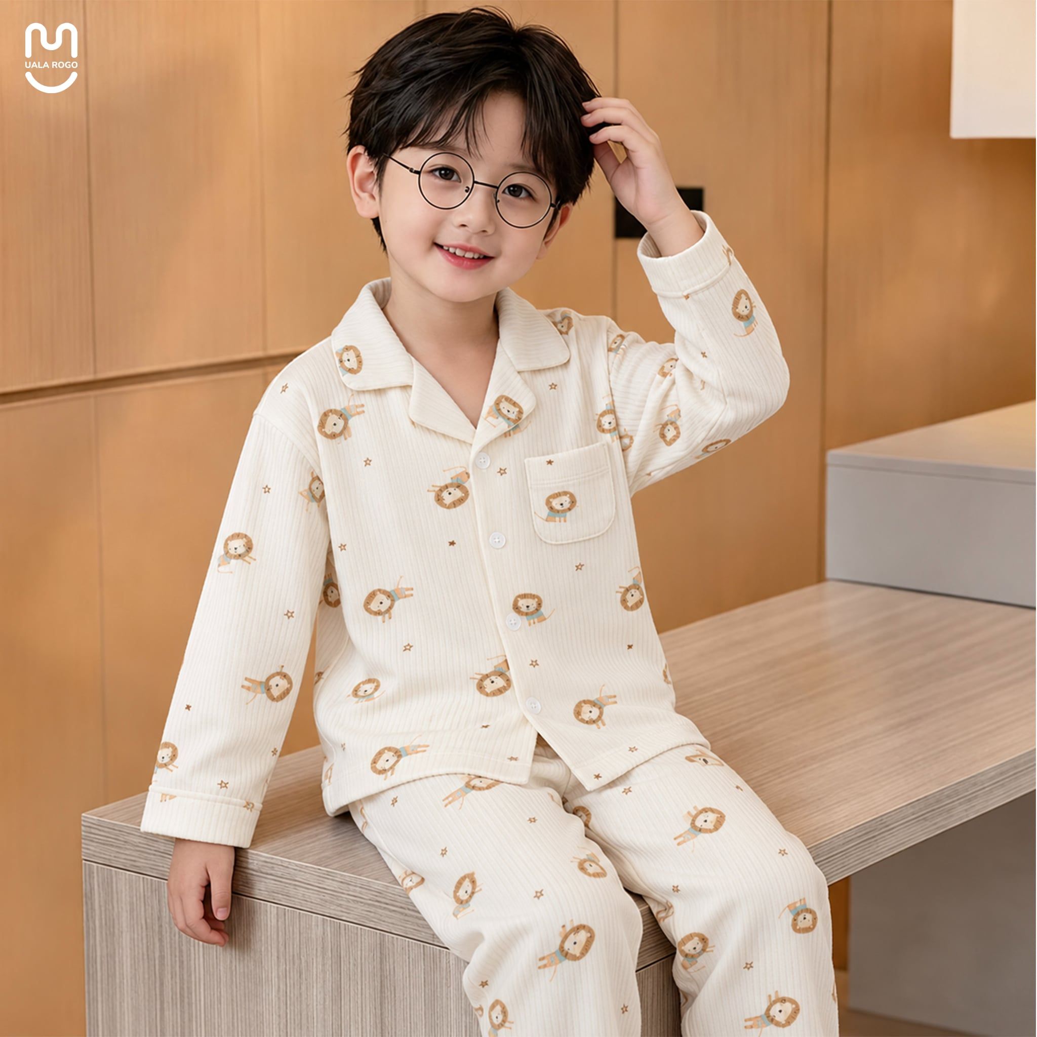  Bộ Pijamas dài tay họa tiết xinh xắn Uala Rogo UR 0549 